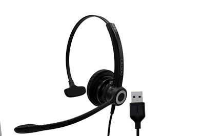 Yealtel优特尔UC600N智能语音降噪USB呼叫中心客服话务员耳机，适合办公环境嘈杂的UC通信场所和呼叫中心使用，产品融入AI声音处理技术