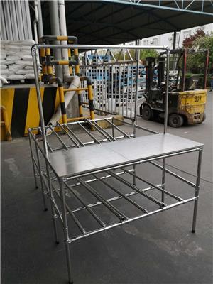 河南郑州不锈钢线棒工作台 包装台 精益管打包台