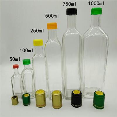 玻璃瓶生产厂家、加工定制玻璃橄榄油瓶