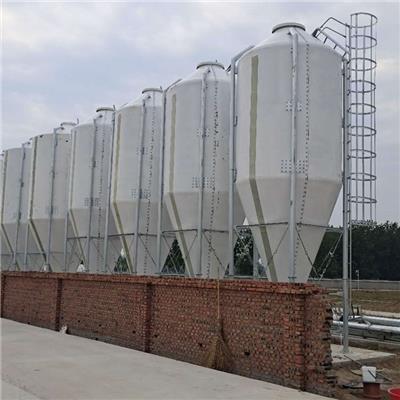 料塔 玉米粮仓散装玻璃钢饲料塔 浩克农牧优质设备生产厂家