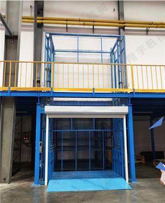 东莞厂家定制楼层间货物提升机 电动液压导轨式升降货梯 固定式升降平台