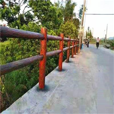 水泥仿木围栏 混凝土水泥仿木 多色可选可定制