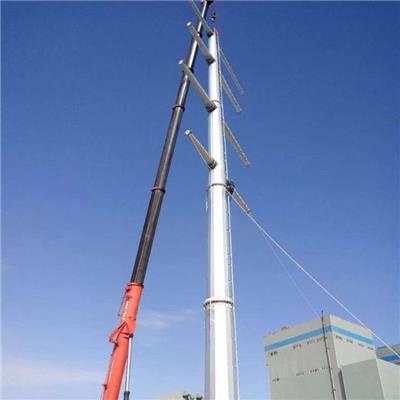 榆林市35kv电力钢管塔Q345紧线段杆塔