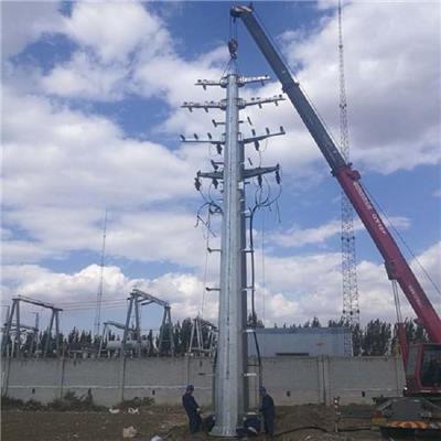 优质转角型18米钢管杆 热镀锌终端杆塔 全国发货