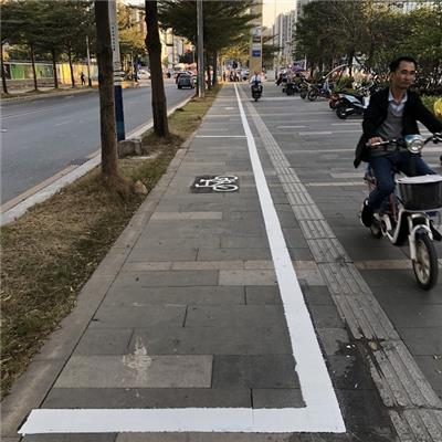 深圳街道热熔标线，深圳社区道路划线，路面单车停放标识划线