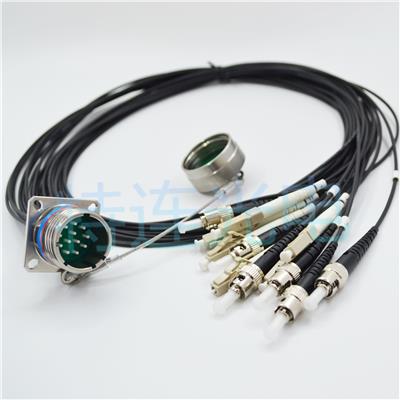 J599系列12芯光纤**转接线航插-金属材质-可定制-J599/20KD12A1N