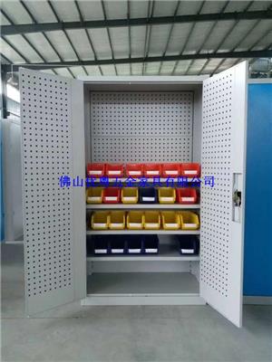 佛山帶掛板工具柜工廠車間機床配套掛板工具柜掛板工作臺定做
