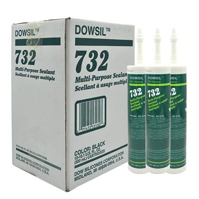 DOWSIL陶熙DC732玻璃胶水DowCorning732硅胶 白色黑色透明FDA食品级密封胶 耐高温