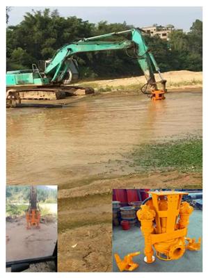鲁达牌QSY挖掘机抽沙泵，河道挖掘机清淤抽沙泵