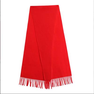 惠州大红围巾红红火火 商务活动围巾 大型活动围巾红色