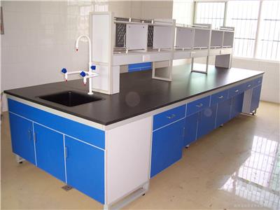 实验室工作台全钢边台操作台化验室*台桌子钢木实验台