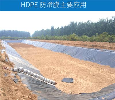 定制 HDPE土工膜聚乙烯土工膜1.0mm1.5mm2.0mm垃圾场**土工膜防水膜