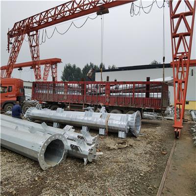 厂家供应110KV电力钢杆 高压架线钢管杆 转角钢杆