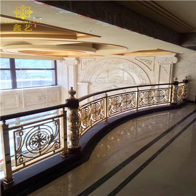 弧形楼梯扶手-浙江酒店铝艺浮雕楼梯护栏厂家-品种繁多
