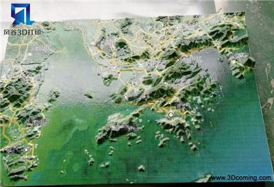 四川卫星实景地形沙盘制作-风谷三维