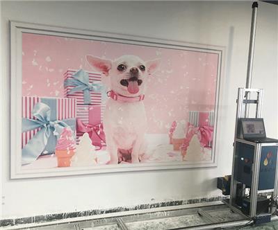 3d户外大型自动喷绘打印机墙面彩绘机广告背景壁画文化墙面