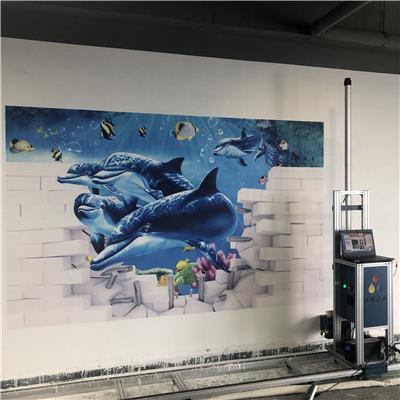 全自动墙体喷绘彩绘机墙绘机墙面绘画机立印3d5D8D10D广告壁画打印机