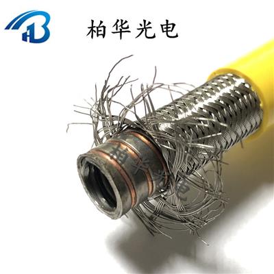浙江激光器厂家柏华光电出售高低功率光纤保护铠装铠甲QBH保护套管