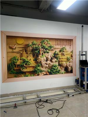 陶瓷壁画打印机 写真油画喷绘机 墙体彩绘机 厂家直销 国庆送电脑