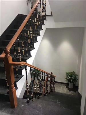 星沙学校铝合金楼梯扶手定制 个性化设计
