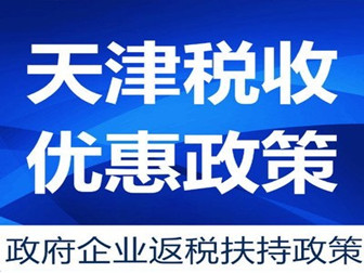 天津东丽区注册公司享受返税政策