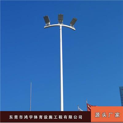 鸿宇体育篮球场灯光配置 邵阳市6米篮球场灯杆配200W灯具价格