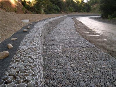 锌铝合金格宾网热镀锌石笼网箱河道生态治理防汛护坡铅丝网笼护坡