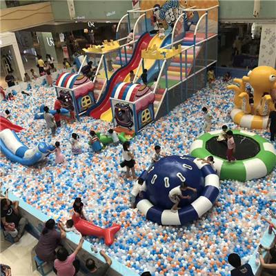 百万海洋球大型滑梯商场中庭游乐设备
