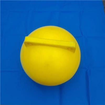 塑料浮球厂家直销 华享进口PE塑料大浮力双耳浮球海上隔离浮球