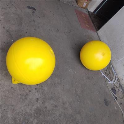 河道大浮力塑料警示浮球 高密度河道海上填充浮浮球
