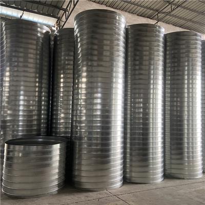 广州市圆形风管厂专业生产环保设备螺旋风管