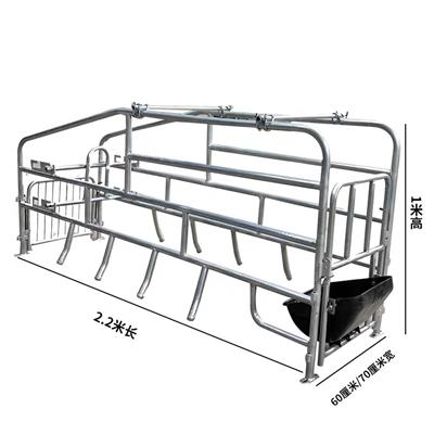誉发畜牧供应单体落地式简易床定位栏限位栏