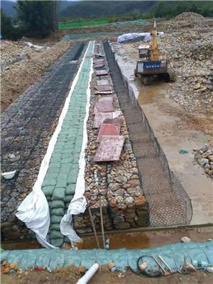河道工程锌铝合金铅丝网笼 堤坝防洪护岸格宾护垫