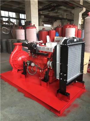广西移动式柴油机消防泵安装 自带控制柜消防泵生产 消防工程用泵