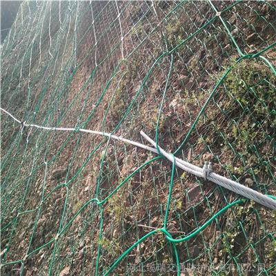 主动防护网批发价格 河北缆瑞边坡防护网施工热镀锌钢丝绳网
