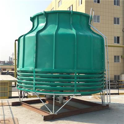 晋中圆形冷却塔厂家 玻璃钢冷却塔 冷却塔组成及其特点：