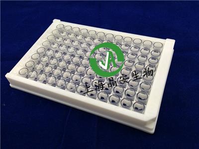 J09626上海百千生物石英微孔酶标板价格96孔石英可拆透明酶标板测紫外**石英透明玻璃酶标板厂家销售