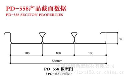 天津闭口楼承板PD-558型 YX65-186-558型楼承板工厂-捷创新材