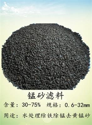 如何选择锰砂滤料的含量黑锰砂