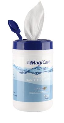 MAGICARE塑料桶装100抽消毒湿巾