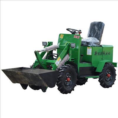 环保电动装载机小铲车农用养殖场垃圾清理工程建筑装卸小型推土机