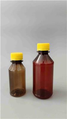 200ML塑料瓶100M透明瓶棕色糖浆瓶PET试剂瓶厂家供应消毒