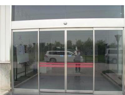 天津河东区玻璃门安装 双开玻璃大门 美观外形
