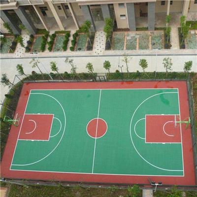 南宁学校硅PU篮球场工程 广西篮球场施工厂家