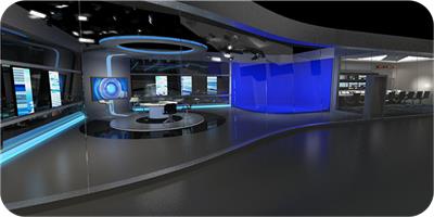 真三维虚拟演播室 虚拟演播室建设虚拟校园电视台搭建