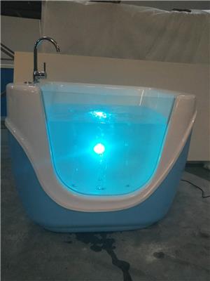 供应游泳馆用单面玻璃彩灯泡泡浴缸