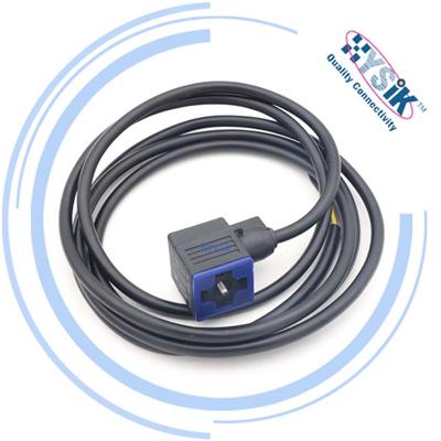 HTP传感器插头插座 A型连接器 压力传感器电磁阀插头 1.5米