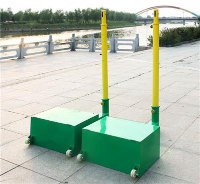 排球柱生产厂家  中小学达标器材 移动式排球柱高清图片