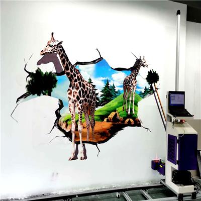 2018创业致富小机器项目3d广告图画打印机墙画喷绘机彩绘机壁画机