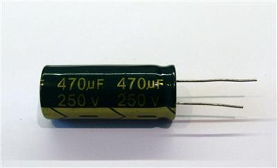 低ESR 470uF 250V径向电解电容器